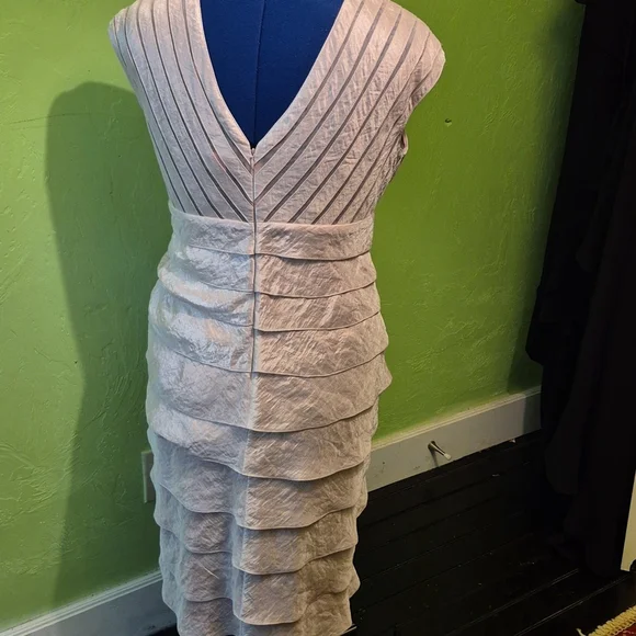 Adrianna Papell Sz 12. Blush Pink With A Shimmer To It.(1659) - Picture 3 of 11